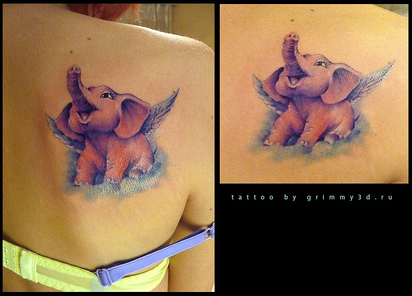 Фото и значение татуировки " Слон ". Y_d93c6325